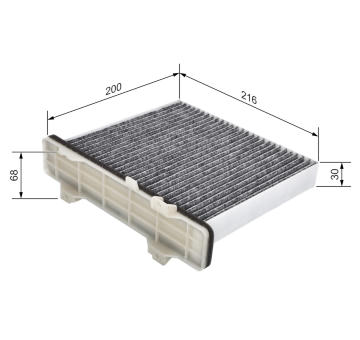 Filter vnútorného priestoru BOSCH 1 987 435 519