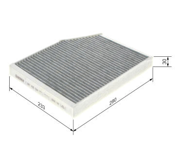 Filtr, vzduch v interiéru Bosch 1987435524