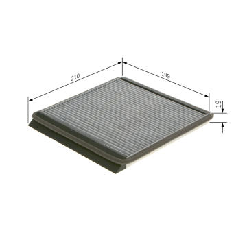 Filtr, vzduch v interiéru Bosch 1987435533