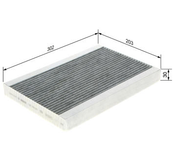 Filter vnútorného priestoru BOSCH 1 987 435 543