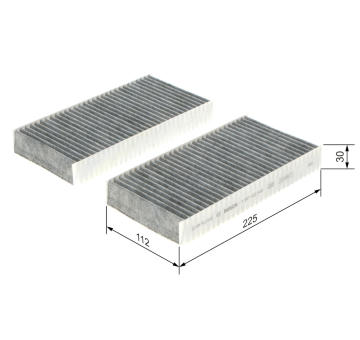 Filter vnútorného priestoru BOSCH 1 987 435 549