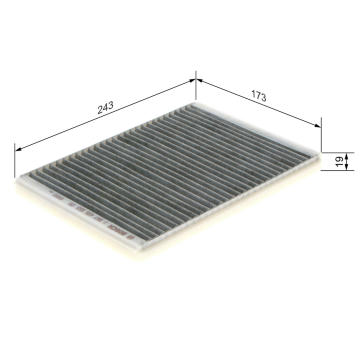 Filter vnútorného priestoru BOSCH 1 987 435 553