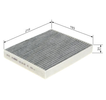 Filter vnútorného priestoru BOSCH 1 987 435 557