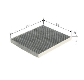 Filter vnútorného priestoru BOSCH 1 987 435 558