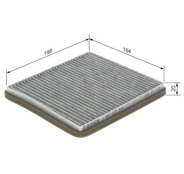 Filter vnútorného priestoru BOSCH 1 987 435 565