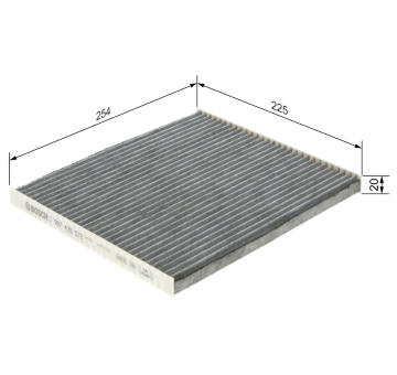 Filter vnútorného priestoru BOSCH 1 987 435 572