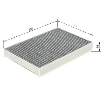 Filter vnútorného priestoru BOSCH 1 987 435 573