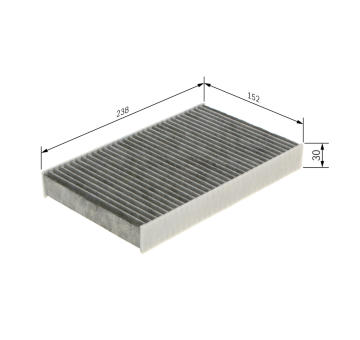 Filtr, vzduch v interiéru BOSCH 1 987 435 574