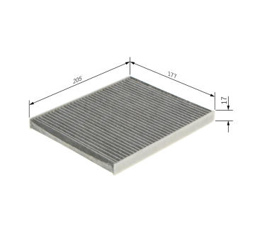 Filter vnútorného priestoru BOSCH 1 987 435 583