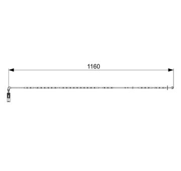 Vystrazny kontakt, opotrebeni oblozeni BOSCH 1 987 473 048