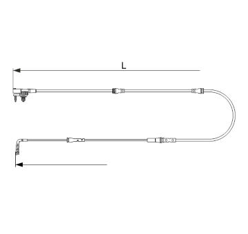 Vystrazny kontakt, opotrebeni oblozeni BOSCH 1 987 473 627