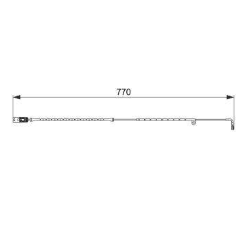 Vystrazny kontakt, opotrebeni oblozeni BOSCH 1 987 474 582