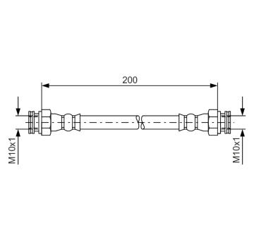 Brzdová hadice BOSCH 1 987 476 006