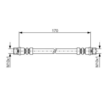 Brzdová hadice BOSCH 1 987 476 010