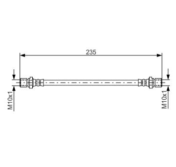 Brzdová hadica BOSCH 1 987 476 020