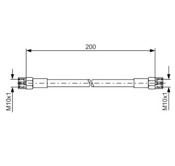 Brzdová hadice BOSCH 1 987 476 062