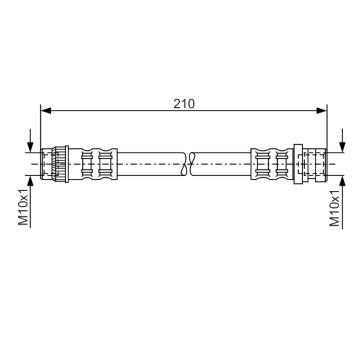 Brzdová hadice BOSCH 1 987 476 068