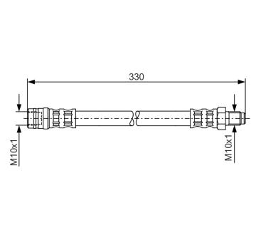 Brzdová hadica BOSCH 1 987 476 081