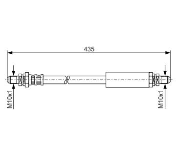 Brzdová hadica BOSCH 1 987 476 104
