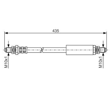 Brzdová hadice BOSCH 1 987 476 104