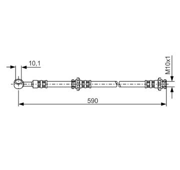 Brzdová hadice BOSCH 1 987 476 122