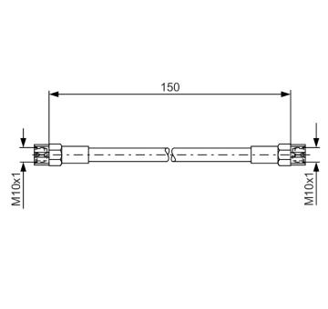 Brzdová hadica BOSCH 1 987 476 143