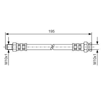 Brzdová hadice BOSCH 1 987 476 152