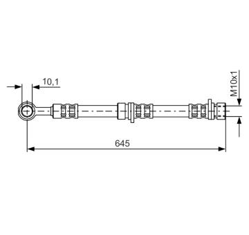 Brzdová hadica BOSCH 1 987 476 155