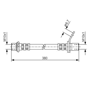 Brzdová hadica BOSCH 1 987 476 160