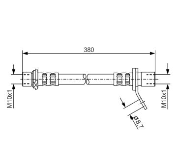 Brzdová hadica BOSCH 1 987 476 161