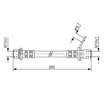 Brzdová hadice BOSCH 1 987 476 162