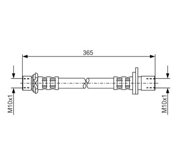 Brzdová hadica BOSCH 1 987 476 164