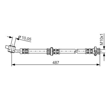 Brzdová hadice BOSCH 1 987 476 168
