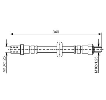 Brzdová hadica BOSCH 1 987 476 191