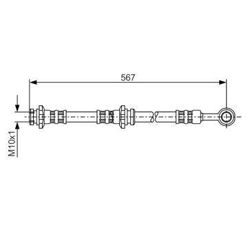 Brzdová hadica BOSCH 1 987 476 196