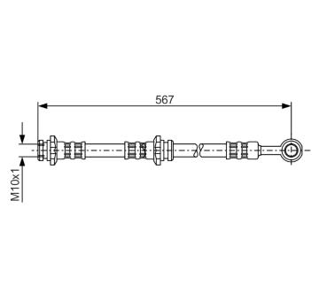 Brzdová hadice BOSCH 1 987 476 196