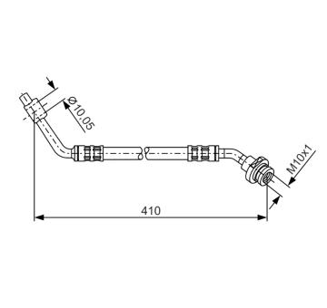 Brzdová hadica BOSCH 1 987 476 197