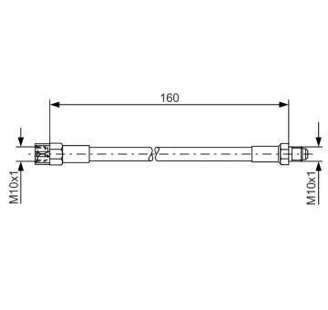 Brzdová hadice BOSCH 1 987 476 230
