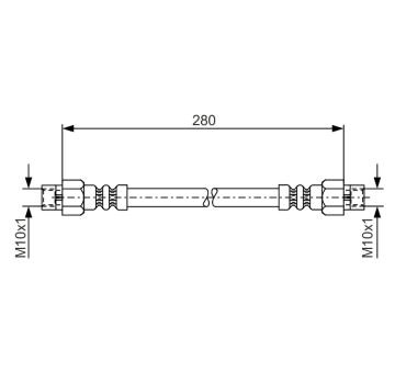 Brzdová hadice BOSCH 1 987 476 234