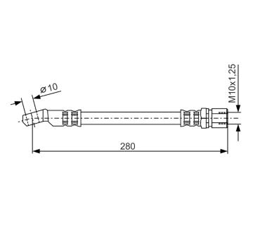 Brzdová hadice BOSCH 1 987 476 238