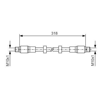 Brzdová hadica BOSCH 1 987 476 247