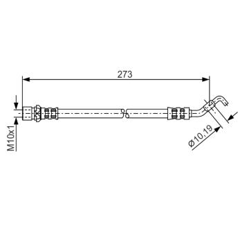Brzdová hadice BOSCH 1 987 476 270