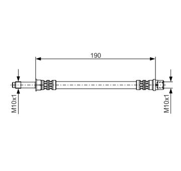 Brzdová hadica BOSCH 1 987 476 310