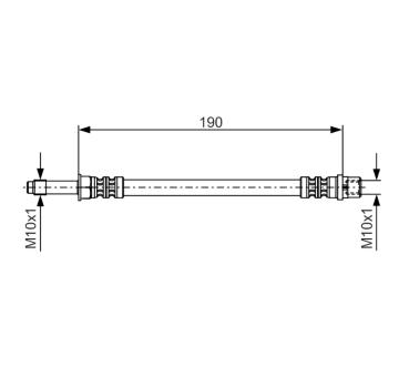 Brzdová hadice BOSCH 1 987 476 310