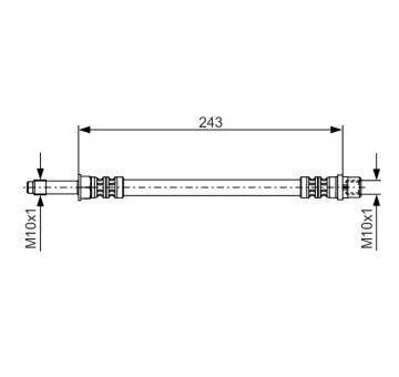 Brzdová hadice BOSCH 1 987 476 313