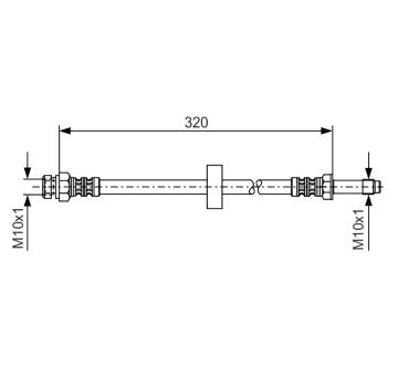 Brzdová hadica BOSCH 1 987 476 317