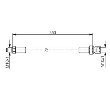 Brzdová hadica BOSCH 1 987 476 324