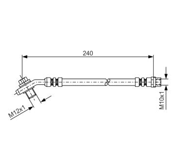 Brzdová hadice BOSCH 1 987 476 332