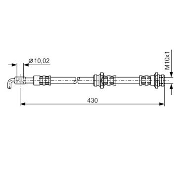 Brzdová hadice BOSCH 1 987 476 342