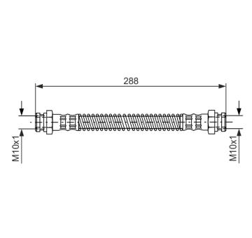 Brzdová hadice BOSCH 1 987 476 344